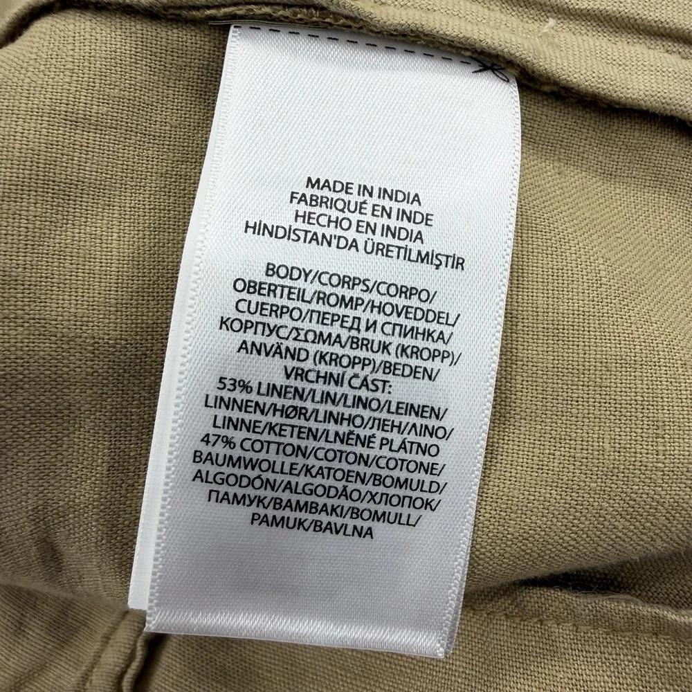 Polo Ralph Lauren Linen Blend Shorts Mens 56B RL Naval Tailors Khaki Brown 9